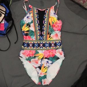 One Piece Multi-Color Swimsuit